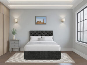 Durham Premium Divan Bed with Chesterfield Headboard – Size and Storage Optional